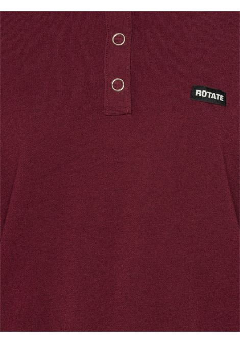 Polo con toppa con logo in borgogna Rotate Sunday - donna ROTATE SUNDAY | 11430427342734